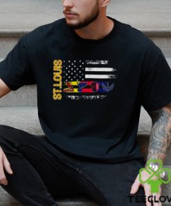 St Louis All Team Sports Flag Cardinals Blues City SC And Battlehawks shirt