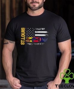 St Louis All Team Sports Flag Cardinals Blues City SC And Battlehawks shirt