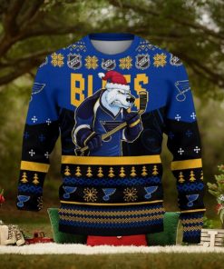 St Louis Blues Funny Ugly Christmas Sweater Angry For Men And Women Custom Name Gift Fans