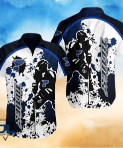 St Louis Blues NHL Color Splash 3D Hawaiian Shirt