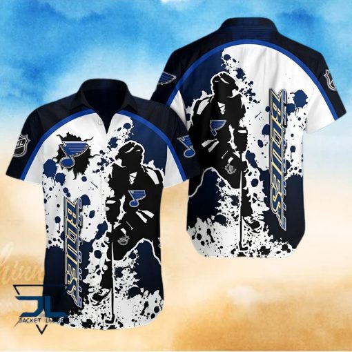 St Louis Blues NHL Color Splash 3D Hawaiian Shirt