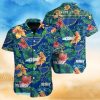 St Louis Blues NHL Custom Name Flower And Leaf Pattern Tropical Hawaiian Shirt