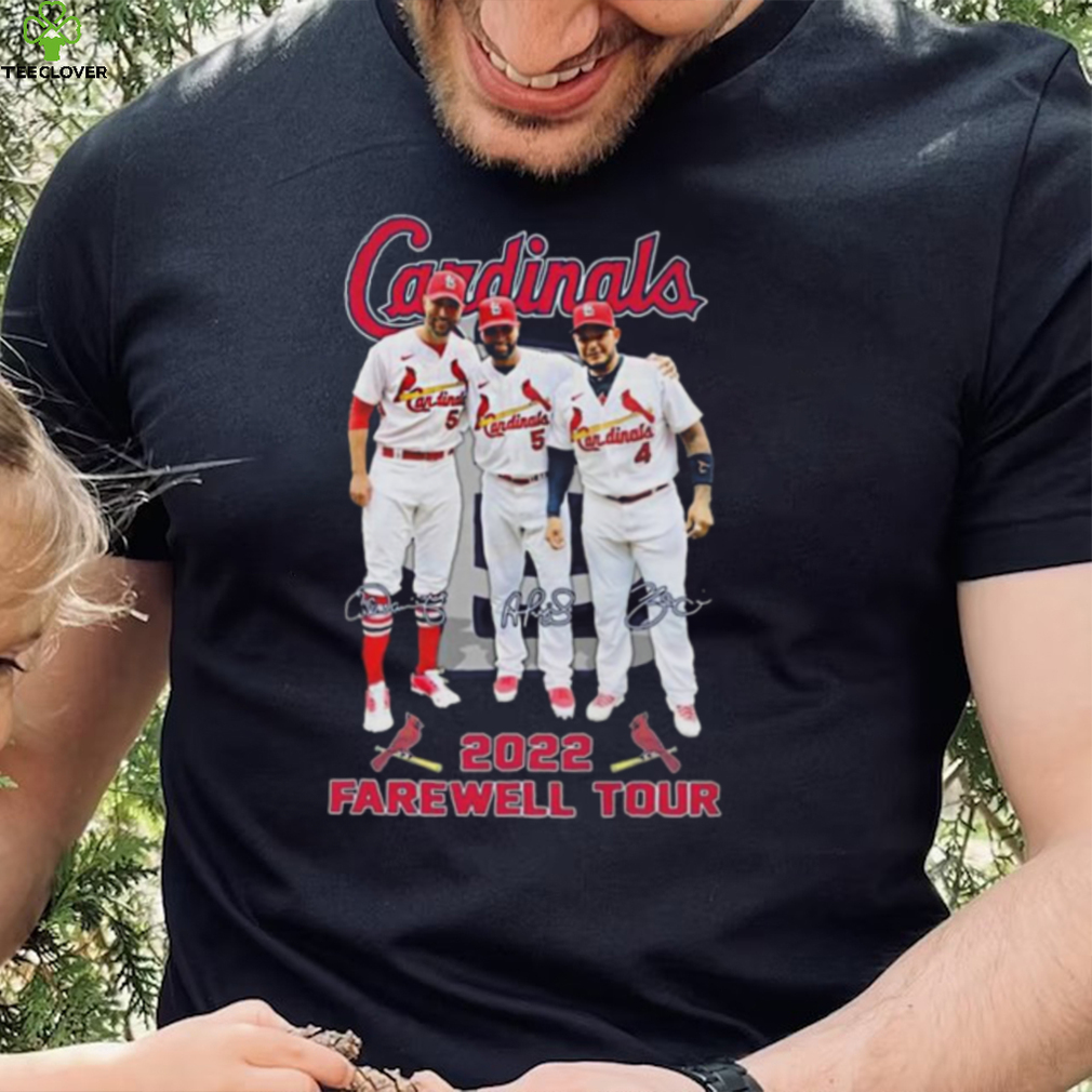 St Louis Cardinals 2022 Farewell Tour Signatures Albert Pujols New Design T Shirt