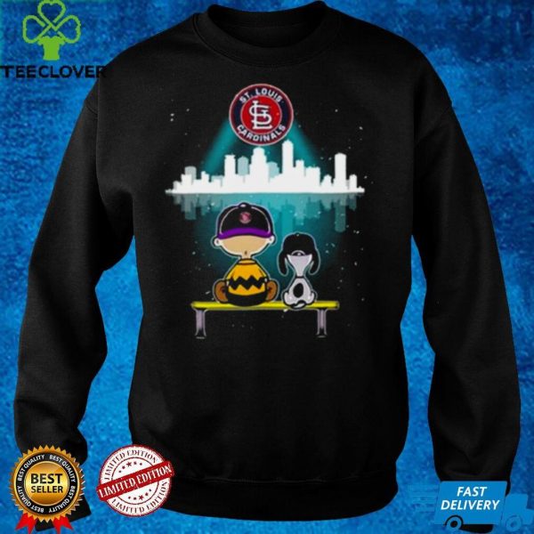 St Louis Cardinals Baseball 2021 Charlie Brown And Snoopy Watching City Shirt