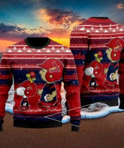 St Louis Cardinals Charlie Brown Snoopy Wear Football Jersey Ugly Christmas Sweater