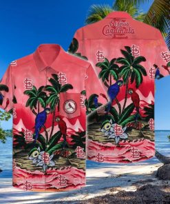 St Louis Cardinals Funny Hawaiian Shirt Bird Pattern Summer Gift For Friend