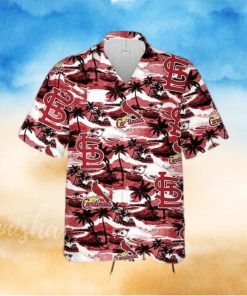 St Louis Cardinals Funny Hawaiian Shirt Sea Island Pattern Gift For Beach Vacation