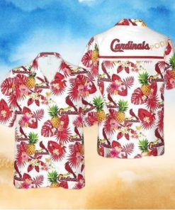 St  Louis Cardinals Funny Hawaiian Shirt Tropical Flower Pattern Best Beach Gift