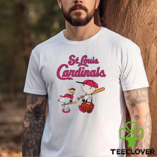 St Louis Cardinals Let's Play Baseball Together Snoopy MLB Shirt