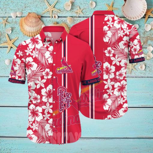 St Louis Cardinals MLB Flower Full Print Unisex Hawaiian Shirt