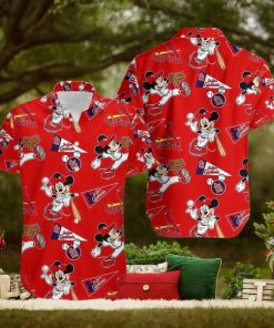 St Louis Cardinals Mickey Mouse Red Summer Hawaiian Shirts
