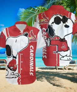 St Louis Cardinals Snoopy Hawaiian Shirt For Fans Hawaiian Beach Short Aloha Shirt Hawaiian Gift