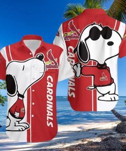 St Louis Cardinals Snoopy On Doghouse Cooke Street Hawaiian Shirts