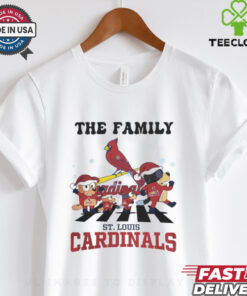 St Louis Cardinals X Family Bluey Merry Christmas 2024 Shirt