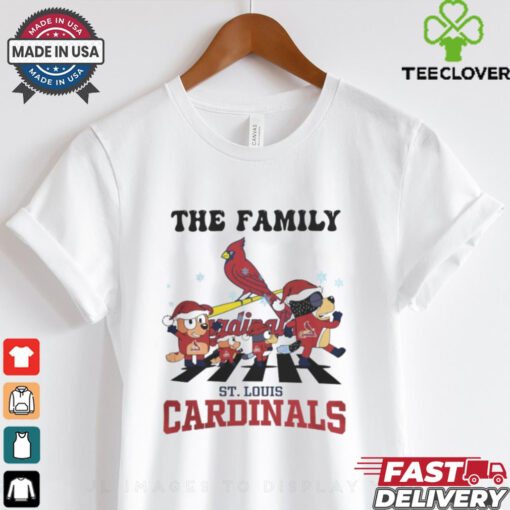 St Louis Cardinals X Family Bluey Merry Christmas 2024 Shirt