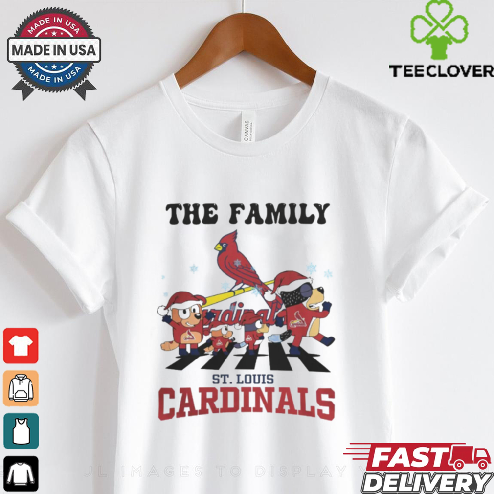 St Louis Cardinals X Family Bluey Merry Christmas 2024 Shirt St Louis Cardinals X Family Bluey Merry Christmas 2024 Shirt