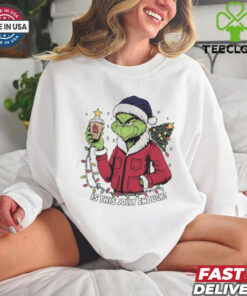 St Louis Cardinals x Santa Grinch Is This Jolly Enough Merry Christmas Shirt