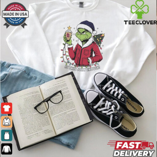 St Louis Cardinals x Santa Grinch Is This Jolly Enough Merry Christmas Shirt