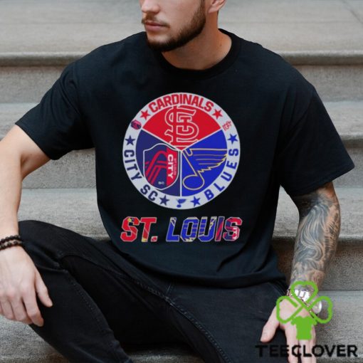 St Louis City SC St Louis Cardinals St Louis Blues logo hoodie, sweater, longsleeve, shirt v-neck, t-shirt