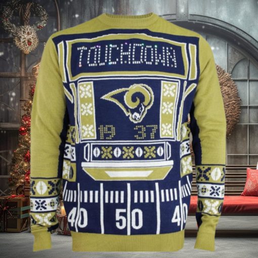 St Louis Rams Touchdown Light Up Ugly Christmas Sweaters