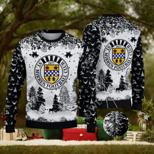 St Mirren F.C. SPFL Scottish Snow Fall Pine Ugly sweater