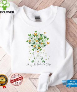 St Patricks Day Disney Castle Balloon Matching Shirt