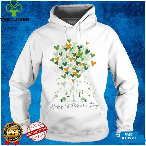 St Patricks Day Disney Castle Balloon Matching Shirt