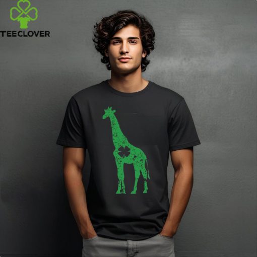 St Patricks Day Giraffe Shamrock Saint Paddys Irish Shirt