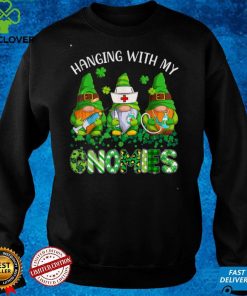 St Patricks Day Hanging With My Gnomies Nurse Stethoscope T Shirt 2 St Patricks Day Hanging With My Gnomies Nurse Stethoscope T Shirt