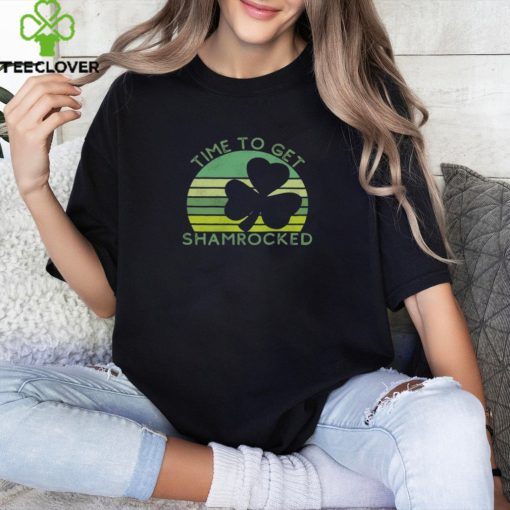 St Patricks Day Hoodie   Time To Get Shamrocked   Vintage Shirt