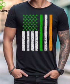 St Patricks Day Irish American Flag Shamrocks Men Women Kids Shirt