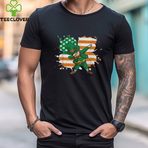 St Patricks Day Irish Clover Funny Dabbing Leprechaun Shirt