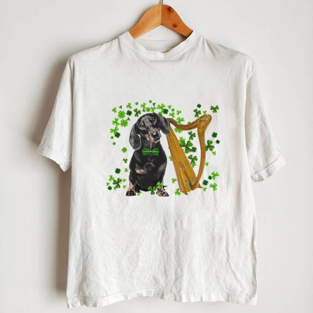 St Patricks Day Irish Lucky Harp Black Dachshund Dog Shirt St Patricks Day Irish Lucky Harp Black Dachshund Dog Shirt