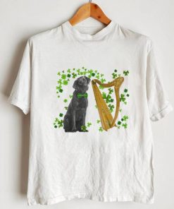 St Patricks Day Irish Lucky Harp Black Labrador Dog Shirt