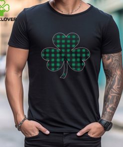 St Patricks Day Irish Women Men Plaid Graphic Shamrock Shirt