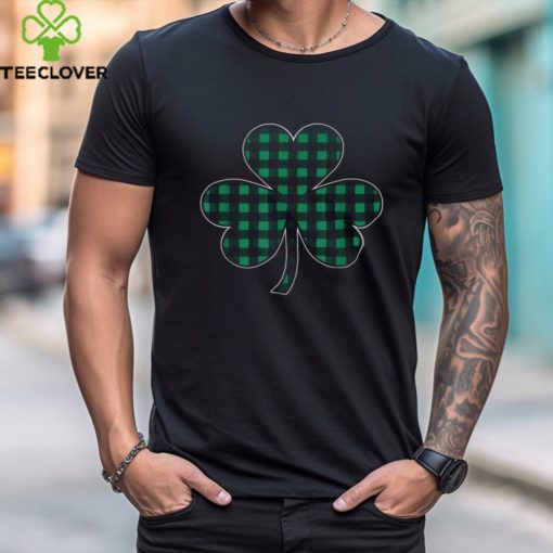 St Patricks Day Irish Women Men Plaid Graphic Shamrock Shirt