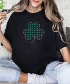 St Patricks Day Irish Women Men Plaid Graphic Shamrock Shirt