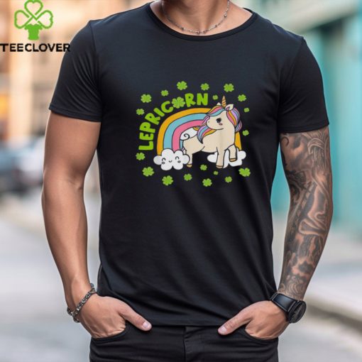 St Patricks Day Lepricorn Funny Unicorn St Patricks Day Kids Shirt