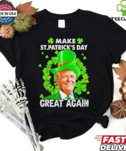 St Patricks Day Make Great Again Donald Trump Irish Lucky Shamrock shirt