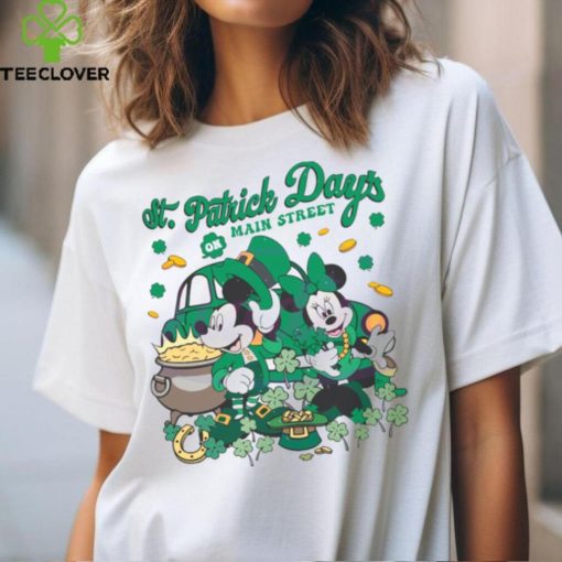 St Patricks Day On Main Street Mickey And Minnie hoodie, sweater, longsleeve, shirt v-neck, t-shirt