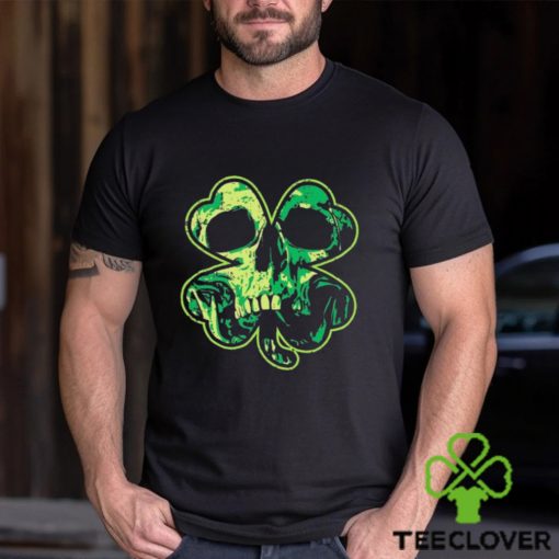 St Patricks Day Shamrock Clover Skull Cool Irish Shirt