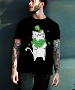 St Patrick’s Day T Shirt Cat Leprechaun Shamrock shirt