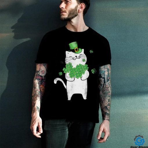 St Patrick’s Day T Shirt Cat Leprechaun Shamrock hoodie, sweater, longsleeve, shirt v-neck, t-shirt