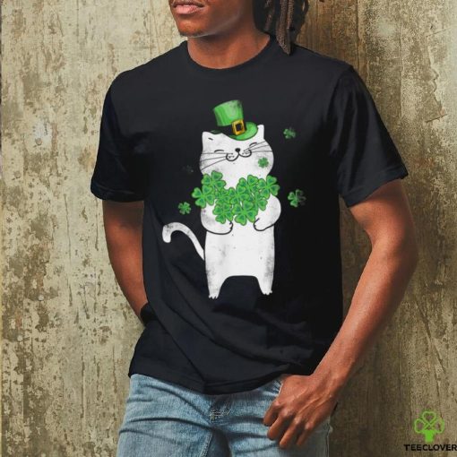 St Patrick’s Day T Shirt Cat Leprechaun Shamrock hoodie, sweater, longsleeve, shirt v-neck, t-shirt