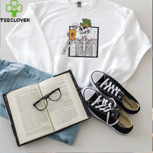St Patricks Skeleton Shamrock  shirt