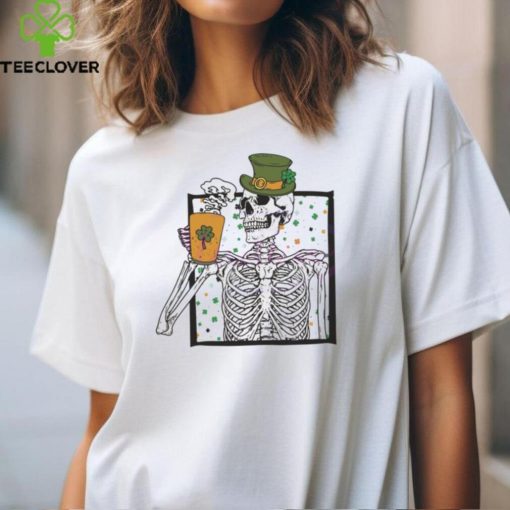 St Patricks Skeleton Shamrock  shirt