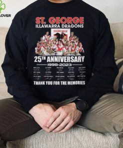 St. George Illawarra Dragons 25th Anniversary 1998 – 2023 Thank You For The Memories Shirt 4 St. George Illawarra Dragons 25th Anniversary 1998 – 2023 Thank You For The Memories Shirt