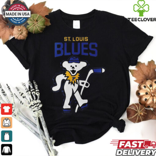 St. Louis Blues Grateful Dead Night Celebrating Dancing Bears 2024 Hockey Shirt