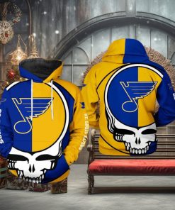 St. Louis Blues NHL Grateful Dead 3D Printed Hoodie