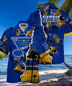 St. Louis Blues NHL Hawaiian Shirt Custom Tan Lines Aloha Shirt